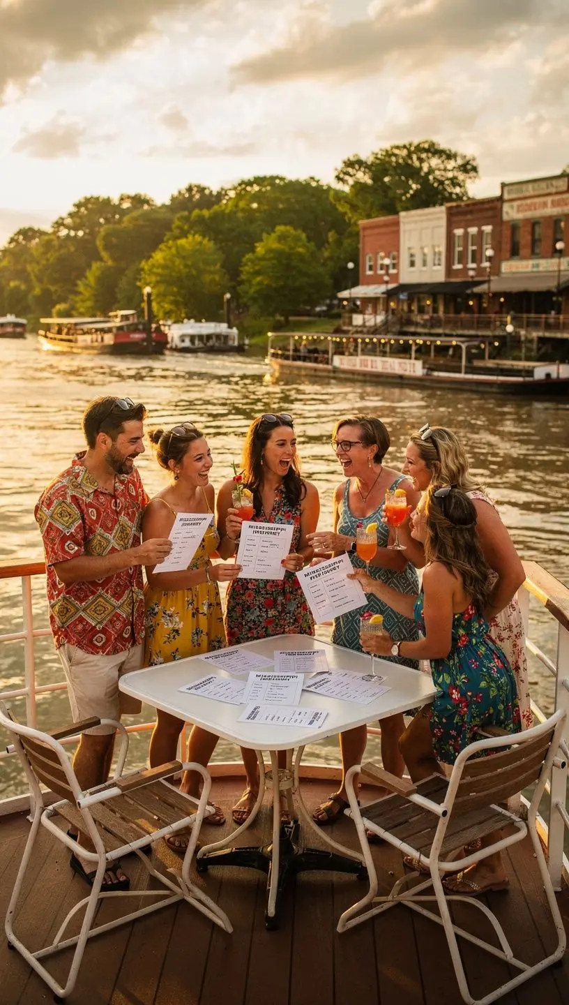 Kolorowe znaki drogowe wskazujące popularne miejsca na trasie.